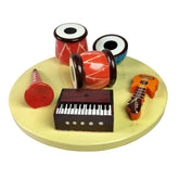Wooden Miniature Musical Instruments Set for Home Decor